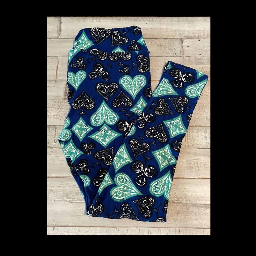LuLaRoe Leggings TC Spades Diamond Clubs